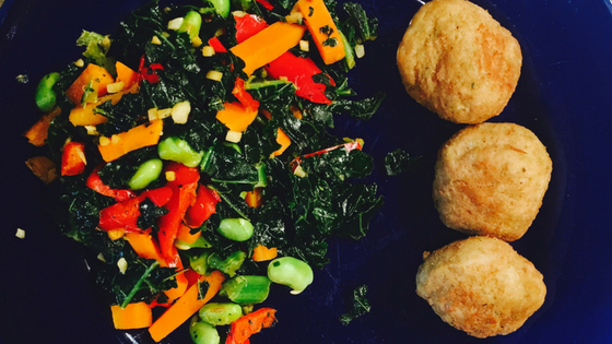 Heart Healthy Turkey Balls with Kale Blend